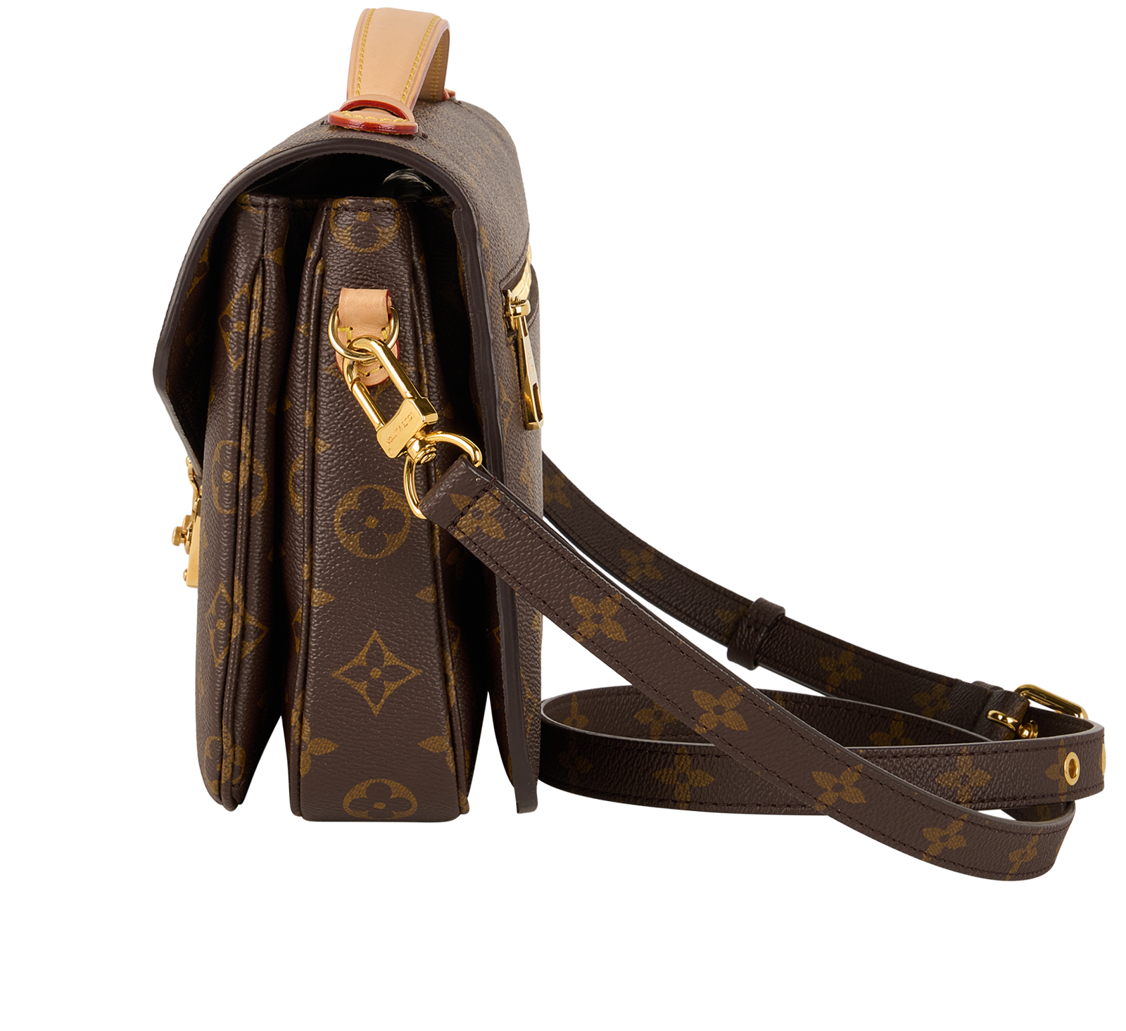 Pochette Metis, &pound;1,600, Handbags, Brown, Canvas, Bottom view